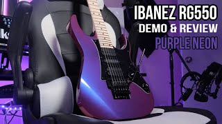 Video thumbnail for Ibanez RG550 Genesis - Purple Neon | Demo And Review by JL Fulks