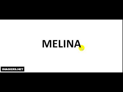 How To Pronounce French First Name # MELINA