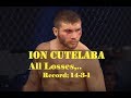 Ion Cutelaba Losses in MMA Career | All 3 Losses of Ion Cutelaba Highlights