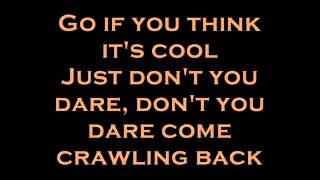 Taio Cruz - Don&#39;t You Dare (lyrics)