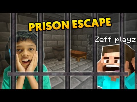Z gaming - PRISON ESCAPE with BROTHER in MINECRAFT