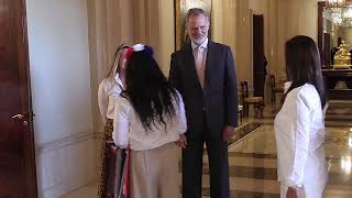 El Rey recibe en audiencia a una representación de los participantes en el I Congreso Internacional “Expedicionarios Miguel de la Quadra-Salcedo