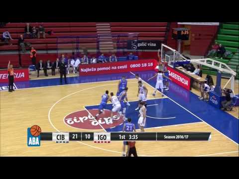 ABA Liga 2016/17, Round 13 match: Cibona - Igokea (18.12.2016)
