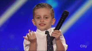 Video thumbnail of "Youngest America's Got Talent Comedian | Nathan Bockstahler | Full Audition & Performances"