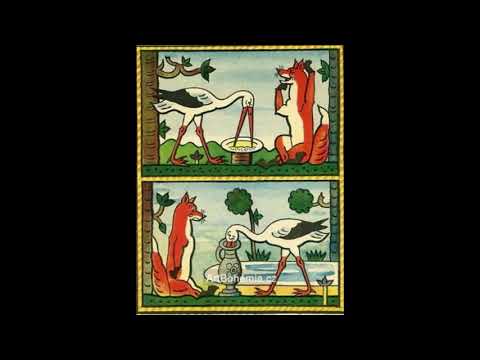 E-Škola doma: Liška a Čáp předčítání + pracovní list a text v popisku videa