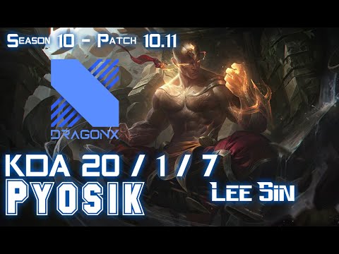 DRX Pyosik LEE SIN vs EKKO Jungle - Patch 10.11 KR Ranked