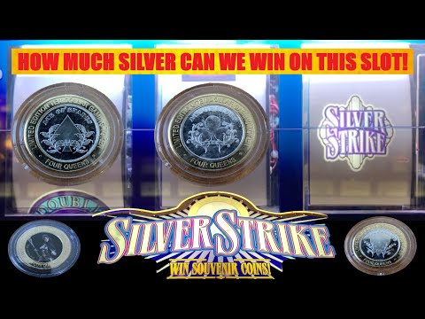 How many Silver coins can we win on this slot machine! We got one of the RARE ones! #slots #jackpot