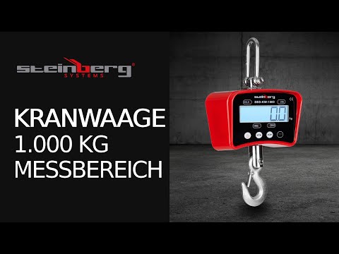 Video - Kranwaage - 1000 kg / 0,2 kg - LCD - digital - Fernbedienung 