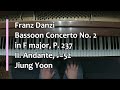 Piano Part- Danzi, Bassoon Concerto No. 2 in F major, P. 237,  II. Andante (♩=52) - Color is the piano Piano Part- Danzi, Bassoon Concerto No. 2 in F major, P. 237,  II. Andante (♩=52)