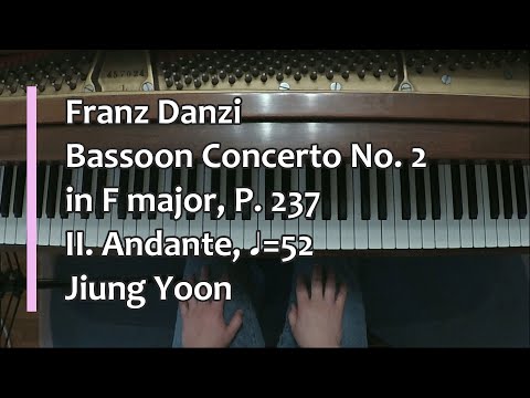 Thumbnail for Piano Part- Danzi, Bassoon Concerto No. 2 in F major, P. 237,  II. Andante (♩=52) by danzi