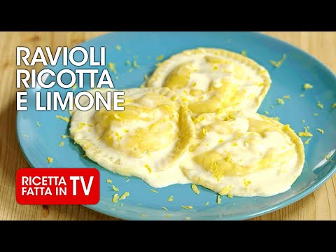 RAVIOLI RICOTTA E LIMONE di Benedetta Rossi 🍋 Ricetta TV Fatto in Casa per Voi