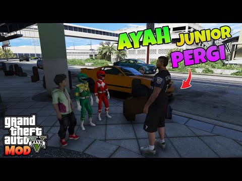GTA 5 MOD MINI POWER RANGER AND JUNIOR GO TO THE AIRPORT