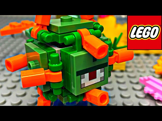 Vídeo relacionado con LEGO Minecraft The Guardian Battle 21180 Building Kit; Underwater Adventure Playset; Great Gift for Kids Aged 8+ (255 Pieces)