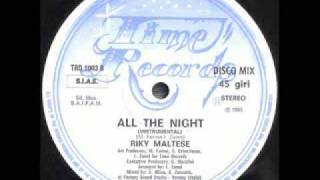 Riky Maltese - "All the Night (Instrumental)" (1985)
