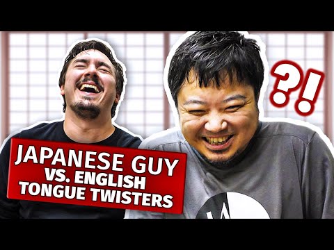 日本小夥被英語繞口令弄得崩潰了。 (Japanese Guy Broken by English Tongue Twisters)