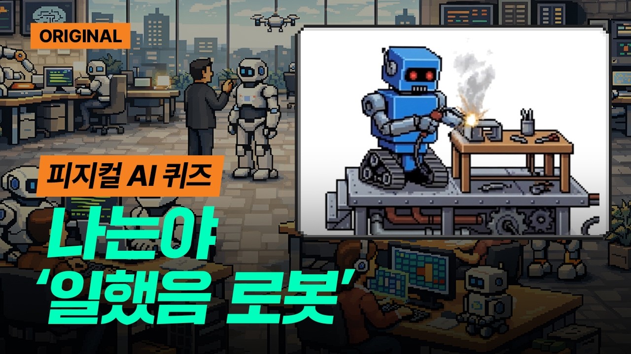 나는야 '일했음 로봇'?! | 2분 완성 그림퀴즈 '피지컬AI' 편