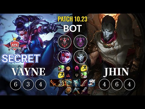APK Secret Vayne vs Jhin Bot - KR Patch 10.23
