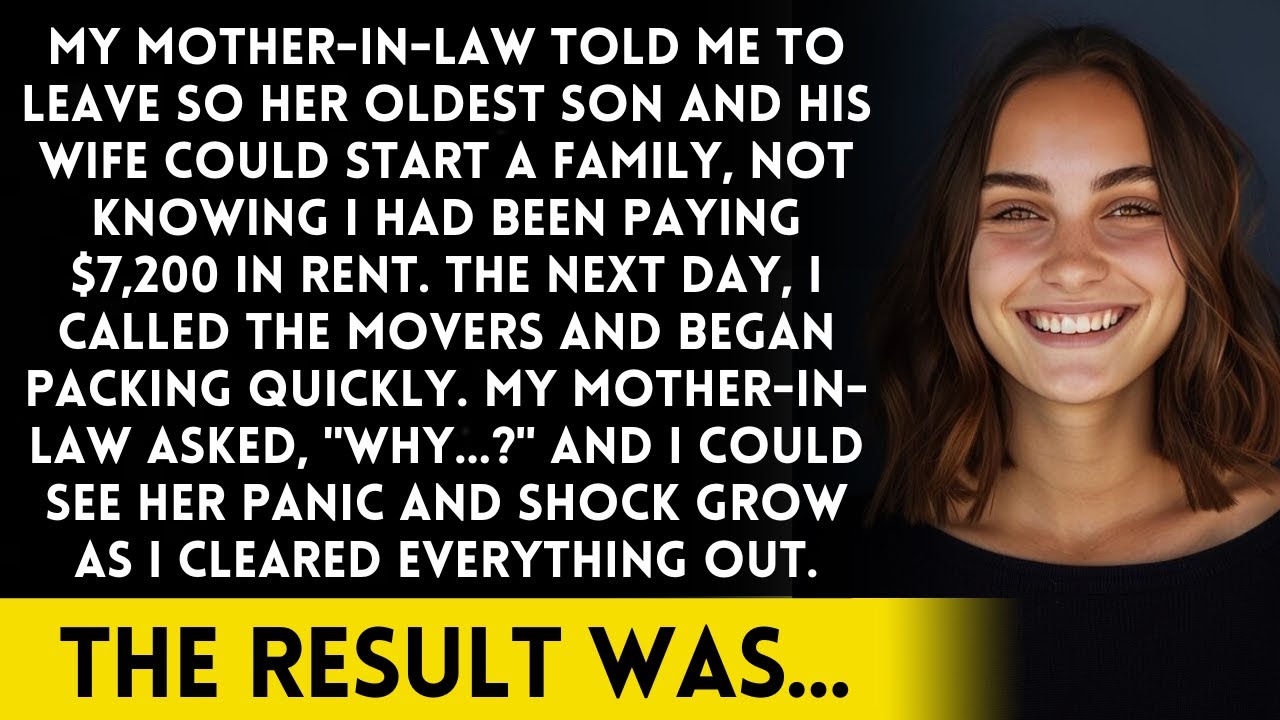 My MIL told me to leave the house for her oldest son and his wife not knowing I paid $7,200 in rent!