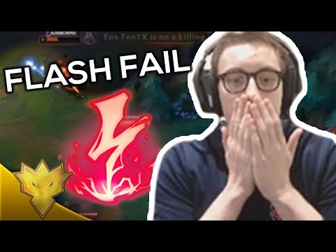 TSM Bjergsen - LEE SIN FLASH FAIL - League of Legends Stream Highlights & Funny Moments