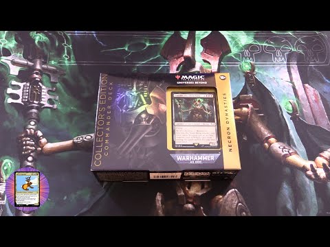 Warhammer 40K MTG Commander Deck: Necron Dynasties Collectors Edition Unboxed