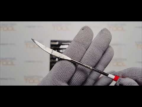 Надфілі алмазні YATO фігурні, l= 140/25 мм, b= 3 мм, Набір. 10 шт. [12/120]