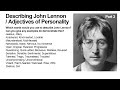 727. Describing John Lennon / Adjectives of Personality J-Z (with Antony Rotunno) YouTube Version