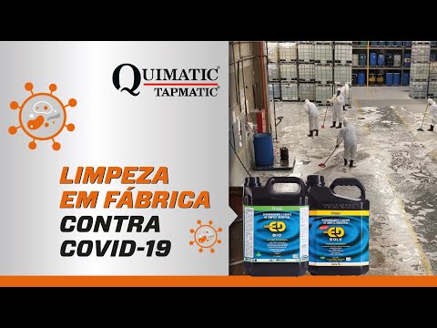 Limpeza de fábrica contra COVID-19