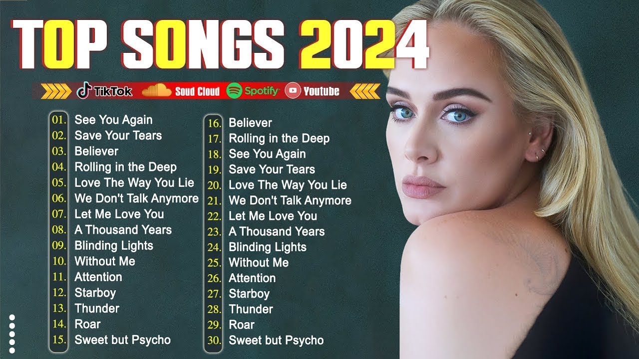The Weeknd, Sia, Adele, Bruno Mars, Rihanna, Ed Sheeran, Dua Lipa 🎼 Billboard Pop Songs 2024 - 2025