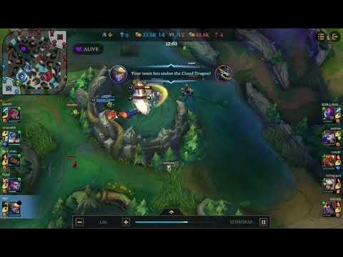 my first time stealing dragon with ezreal ult