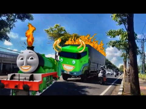BUS TRUCK BERUBAH JADI TAYO KERETA API THOMAS AND FRIENDS