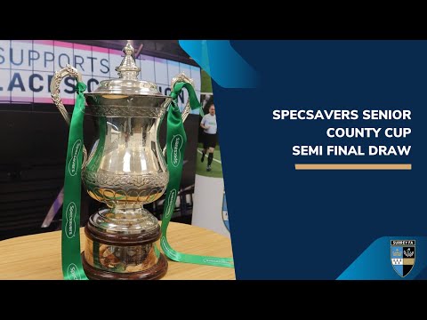 Specsavers Surrey Senior Cup Semi Final Draw with Tim Durrans