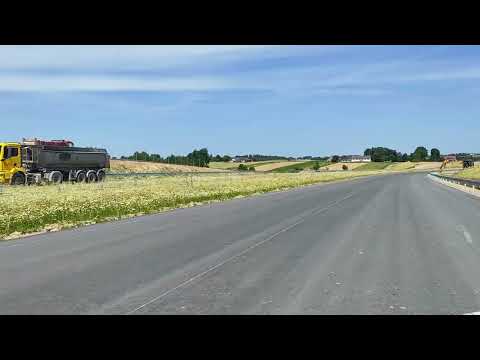 Przejazd trasą główną od km 626+400 do 626+000