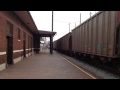UP #8424 SD70Ace & CN SD60F #5555 Pulling ...