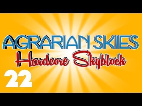 FTB Agrarian Skies #22 Bees Bees & Bees! (Minecraft Modded Skyblock)