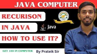 20 Marks  RECURSION Functions in java ISC 11 12 ICSE CONNECT Computer Class 11 12 #prateiksir