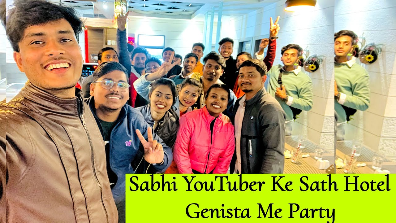 Sabhi YouTuber Ke Sath Hotel Genesita In Mein Party 🎉 | Vlog | Manisha Sahu