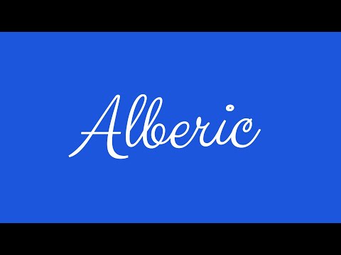 Learn how to Sign the Name Alberic Stylishly in Cursive Writing