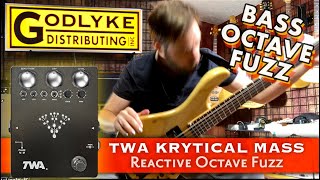 Video thumbnail for TWA Krytical Mass (Brassmaster-style Octave Fuzz) Bass Demo by Godlyke Inc.
