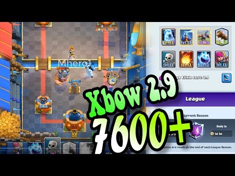 🔥7600+Xbow Cycle  👈How to WIN Meta DECKs- Clash Royale