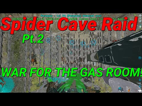 Raiding Spider Cave Pt.2  Defending Multiple Counters! - Small Tribes - Ark Survival Evolved 2021