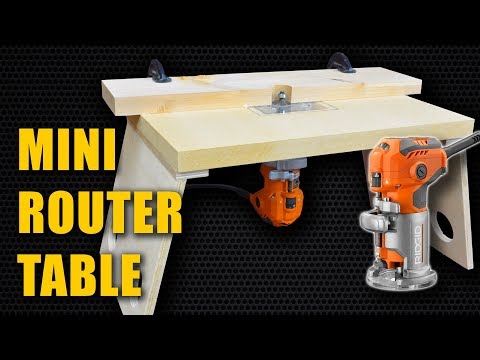 Make a Mini Router Table for Trim Router (Laminate Router) Video
