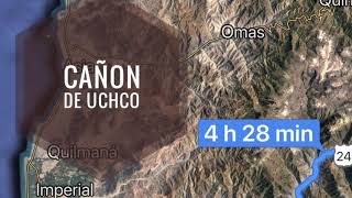 preview picture of video 'Cañon de Uchco - Carretera Cañete - Um dos lugares lindos do Peru'