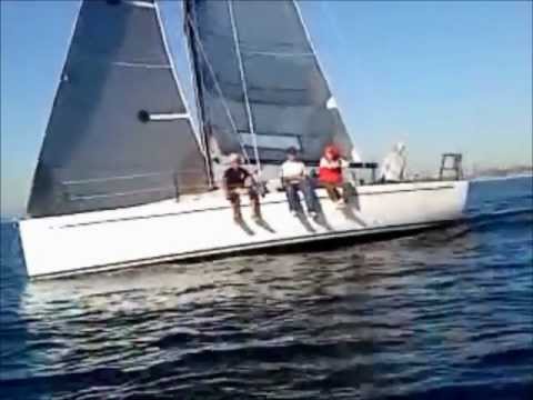 Columbia C-32 race boat sea trials