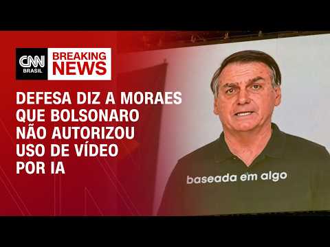 Defesa de Bolsonaro nega ter autorizado video com IA | CNN 360°