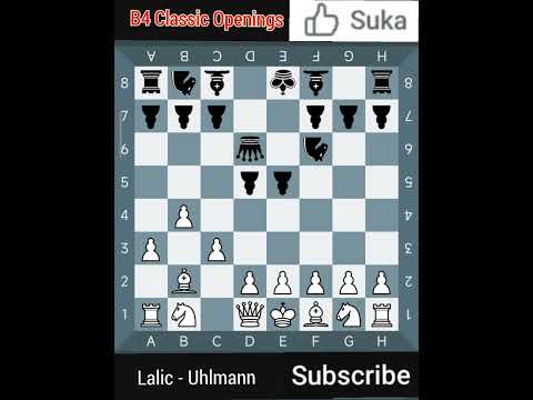 B4 Unusual Openings ✅ Lalic - Uhlmann ⭐ Sarajevo 1980 🙏 #catur #chess