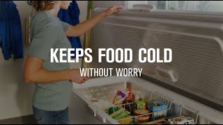 Maytag® Chest Freezer that’s Garage Ready in Freezer Mode