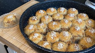 Un dessert turc aux cheveux d’ange, aux amandes et aux noix 🌰 (kadayif) ingrédients ⬇️