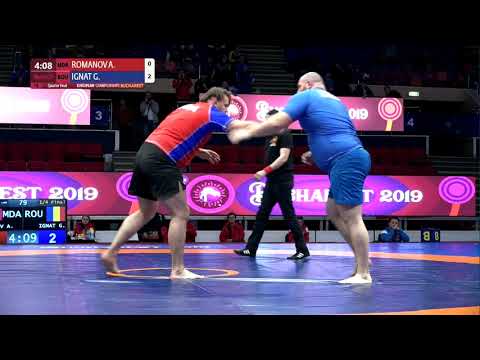 1/4 Men's GP No-Gi - +100 kg: A. ROMANOV (MDA) v. G. IGNAT (ROU)
