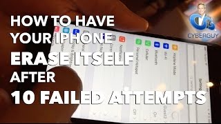 How to Have Your iPhone Erase Itself After 10 Failed Attempts