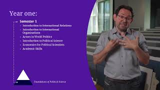 Programme presentation Political Science: International Relations and 